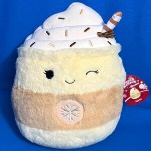 NWT FUZZ-A-MALLOWS / FUZZAMALLOWS 12" JOYCE EGGNOG LATTE SQUISHMALLOWS KELLY TOY
